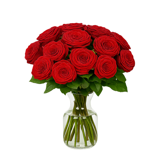 röda naomi rosor bukett – Netflora; exklusiva röda rosor – Röda Naomi