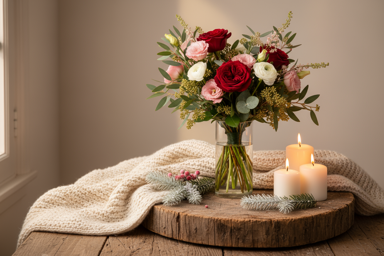 Varm Vinterromantik - Kreativ bukett