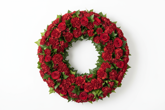 Begravningskrans Röd Harmoni