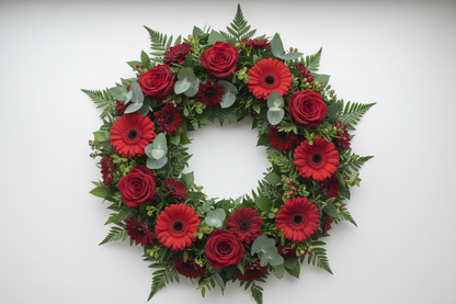 Begravningskrans Röd Prakt