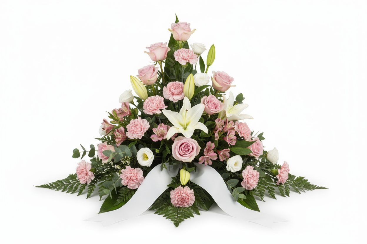 Rosa begravningsarrangemang