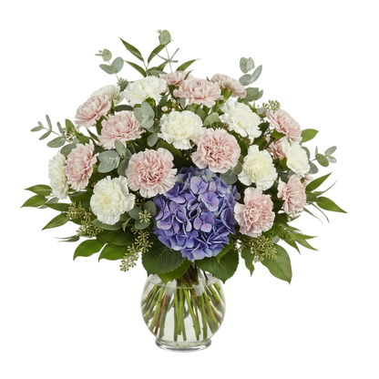 Stor elegant bukett med hortensia